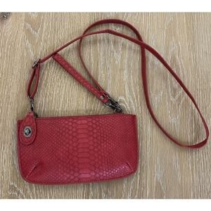 Joy Susan Mini Crossbody Wristlet Clutch Handbag - Red